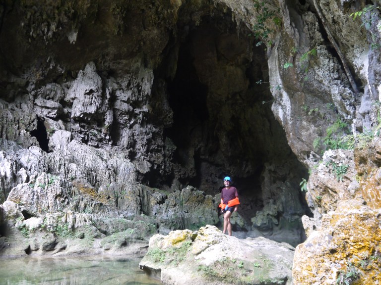 Blue Creek cave- the ultimate traveller going in #