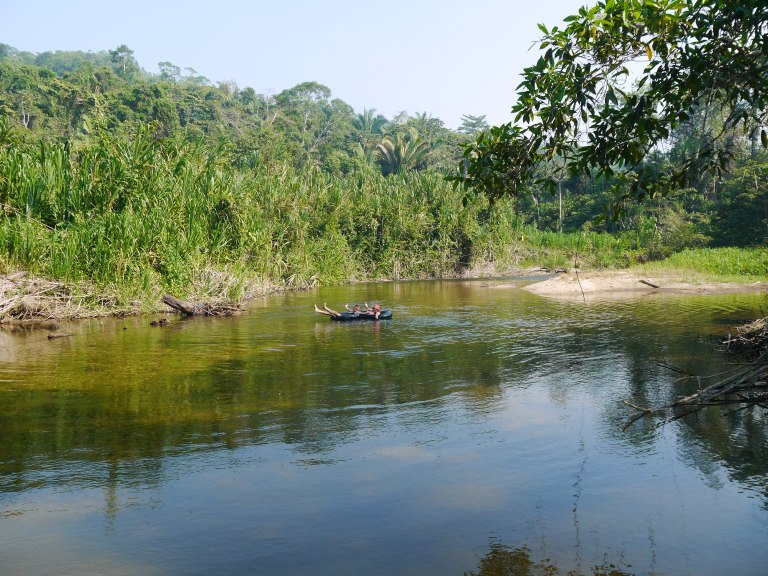 me and mum coming down the river - Travellingminstrel #