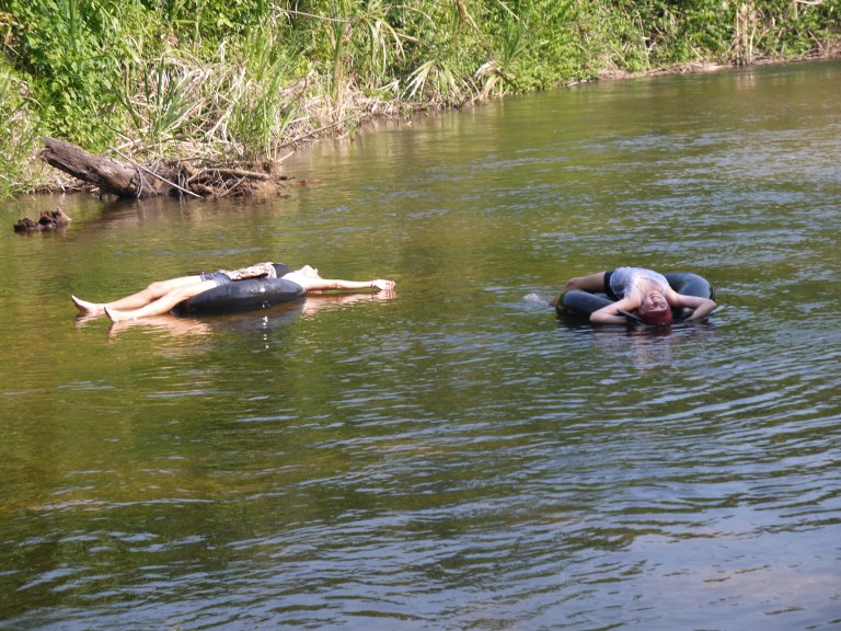 mum and me relaxing - Travellingminstrel #