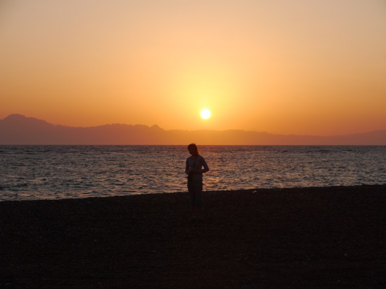 Me with the rising sun - Travellingminstrel # 