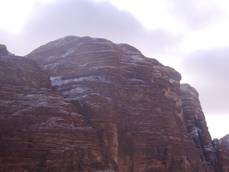 Wadi mountains in snow - Travellingminstrel #