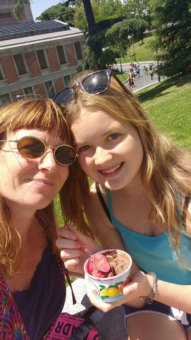Me & mum, ice cream 😄