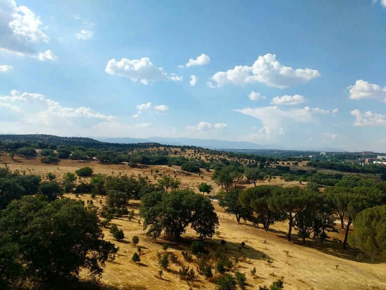Views over the plains outside Madrid